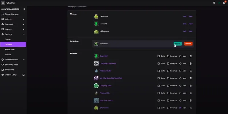 How to Find Twitch Teams to Join