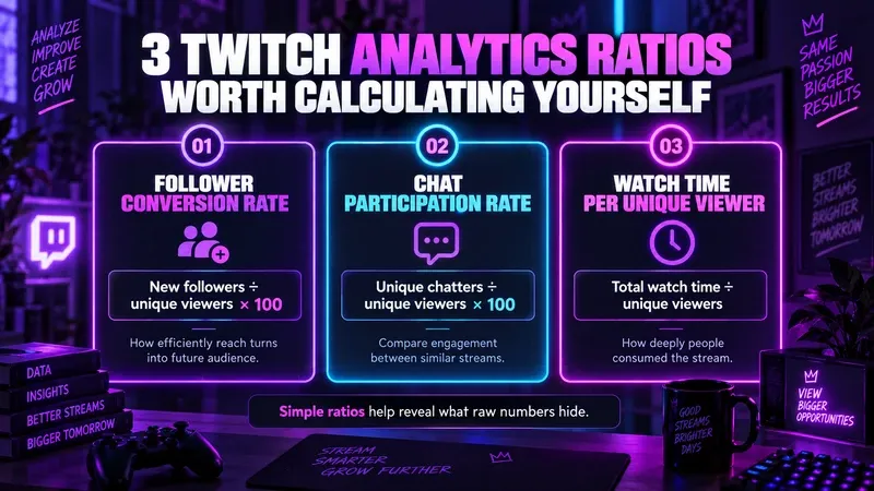 3 Twitch Analytics Ratios Worth Calculating Yourself