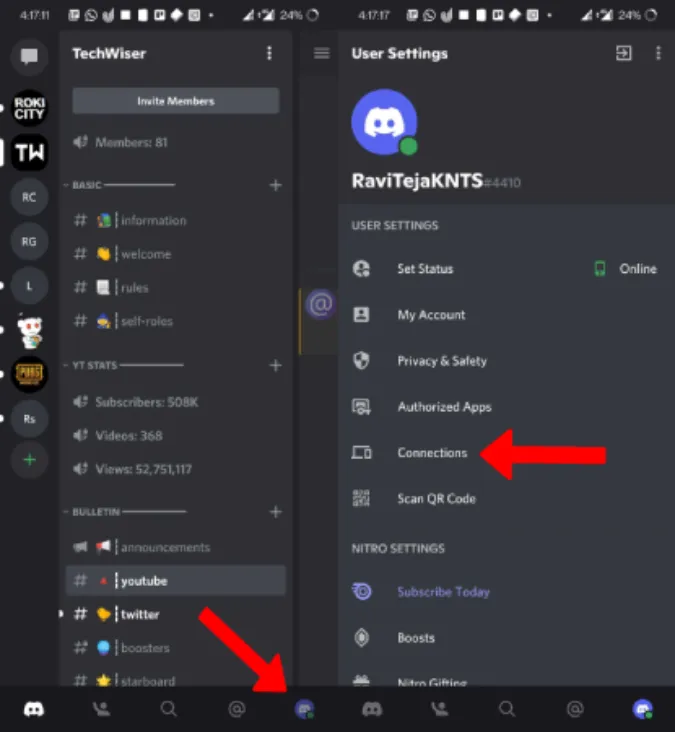 How to Link Twitch to Discord on Mobile