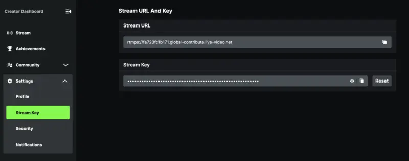 Step 1: Get Your Kick Stream Key