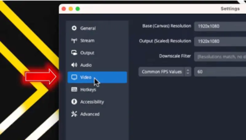 Step 3: Set Recommended Video Settings