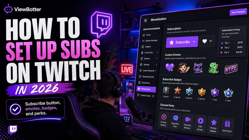 How to Set Up Subs on Twitch in 2026