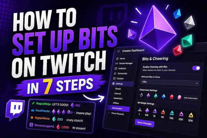 How to Set Up Bits on Twitch in 7 Simple Steps