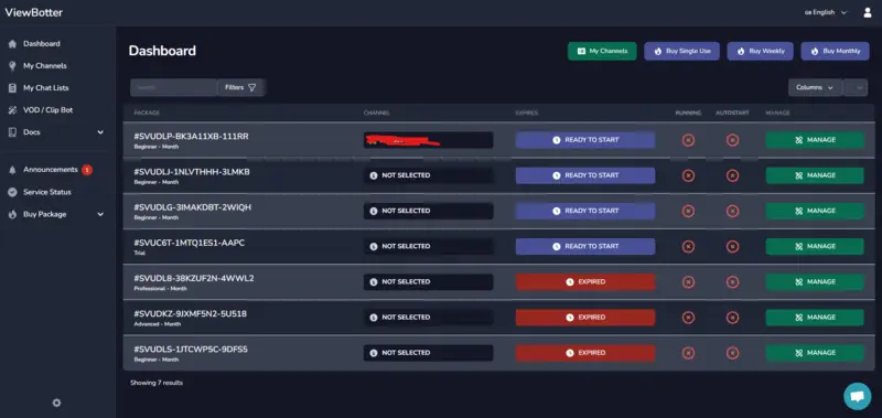 Step 2: Explore the ViewBotter Dashboard