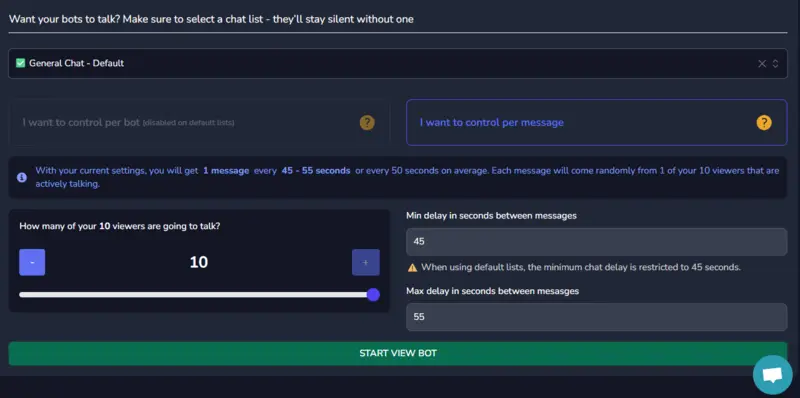 Step 4: Engage with the Chat Bot