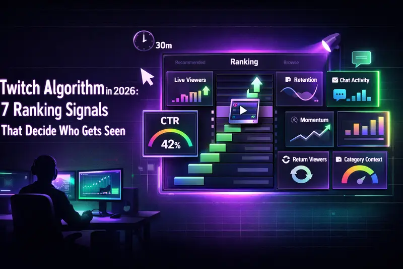 Twitch Algorithm in 2026: 7 Ranking Signals That Decide Who Gets Seen