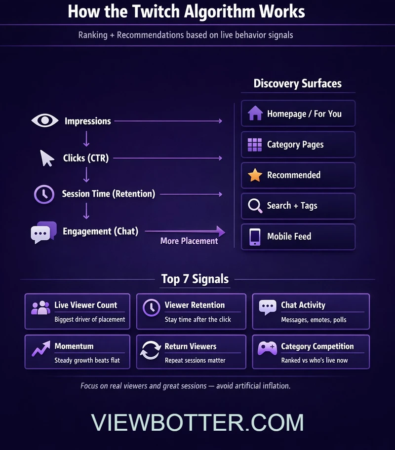 Top 7 Twitch Algorithm Signals