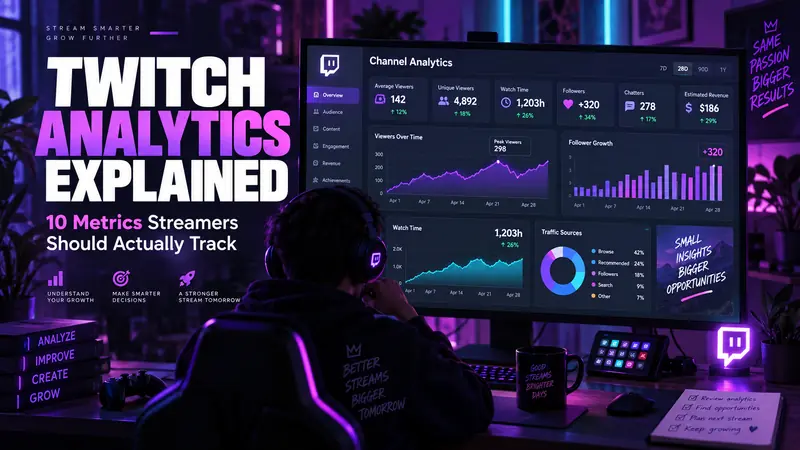 Twitch Analytics Explained: 10 Metrics Streamers Should Actually Track