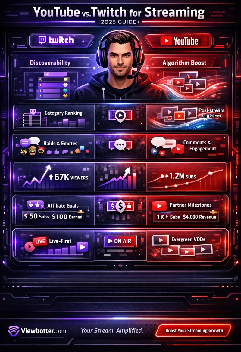 Quick Answer \- Twitch vs YouTube for New Streamers