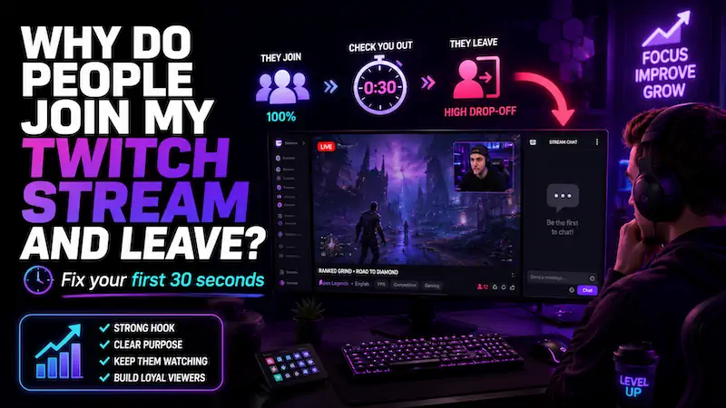 Why Do People Join My Twitch Stream and Leave Immediately?